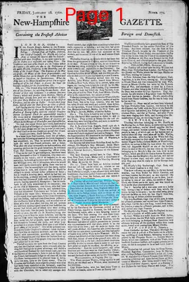 Page thumbnail for The New Hampshire Gazette