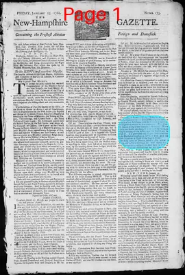 Page thumbnail for The New Hampshire Gazette