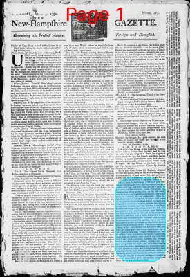 Page thumbnail for The New Hampshire Gazette