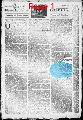 Page thumbnail for The New Hampshire Gazette