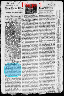 Page thumbnail for The New Hampshire Gazette
