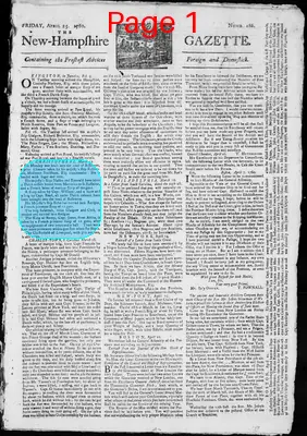 Page thumbnail for The New Hampshire Gazette