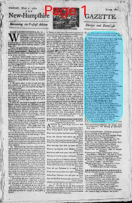 Page thumbnail for The New Hampshire Gazette