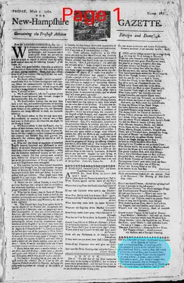 Page thumbnail for The New Hampshire Gazette
