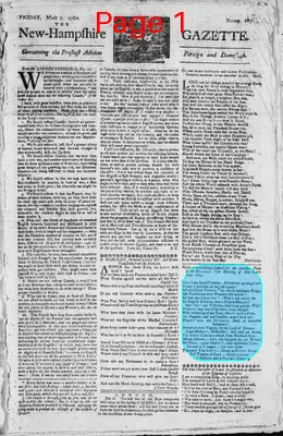 Page thumbnail for The New Hampshire Gazette