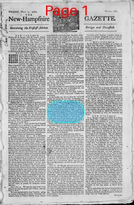 Page thumbnail for The New Hampshire Gazette