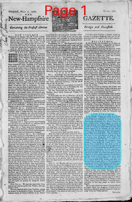 Page thumbnail for The New Hampshire Gazette