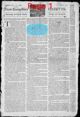 Page thumbnail for The New Hampshire Gazette