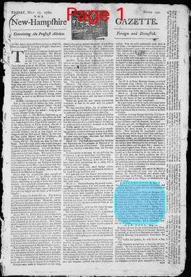Page thumbnail for The New Hampshire Gazette