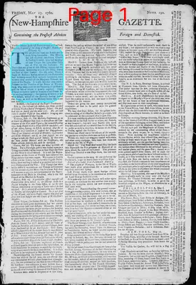 Page thumbnail for The New Hampshire Gazette