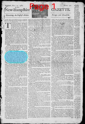 Page thumbnail for The New Hampshire Gazette