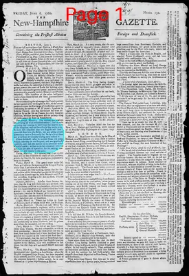 Page thumbnail for The New Hampshire Gazette