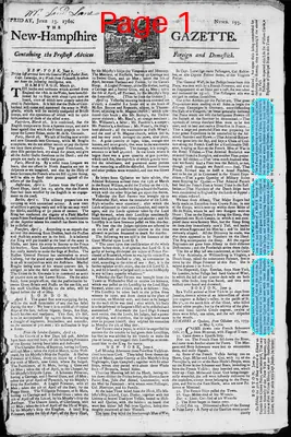 Page thumbnail for The New Hampshire Gazette
