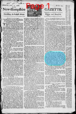 Page thumbnail for The New Hampshire Gazette