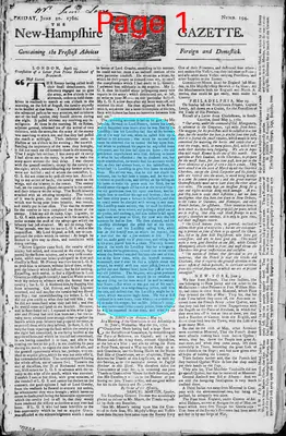 Page thumbnail for The New Hampshire Gazette