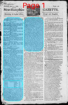 Page thumbnail for The New Hampshire Gazette