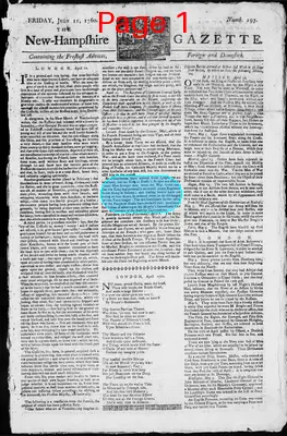 Page thumbnail for The New Hampshire Gazette