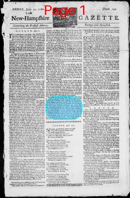 Page thumbnail for The New Hampshire Gazette