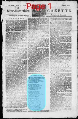 Page thumbnail for The New Hampshire Gazette