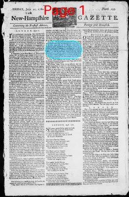 Page thumbnail for The New Hampshire Gazette