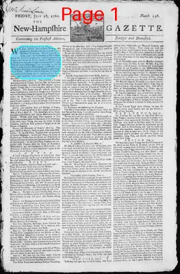 Page thumbnail for The New Hampshire Gazette