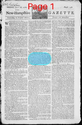 Page thumbnail for The New Hampshire Gazette