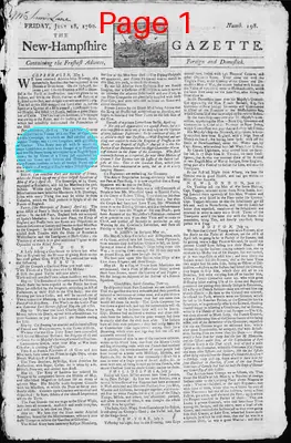 Page thumbnail for The New Hampshire Gazette