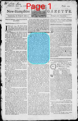 Page thumbnail for The New Hampshire Gazette
