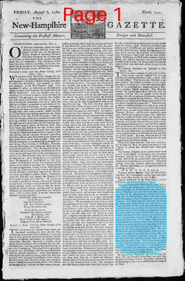 Page thumbnail for The New Hampshire Gazette