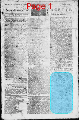 Page thumbnail for The New Hampshire Gazette