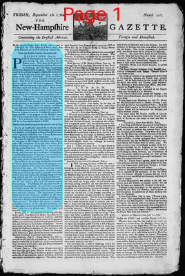 Page thumbnail for The New Hampshire Gazette