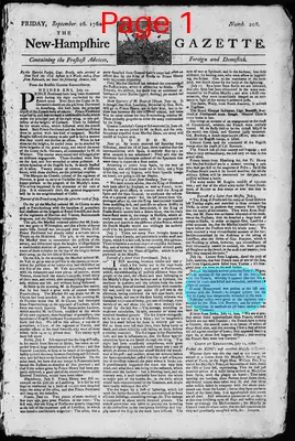Page thumbnail for The New Hampshire Gazette