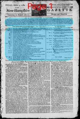 Page thumbnail for The New Hampshire Gazette