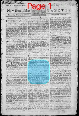 Page thumbnail for The New Hampshire Gazette