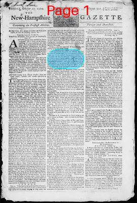 Page thumbnail for The New Hampshire Gazette