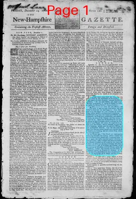 Page thumbnail for The New Hampshire Gazette
