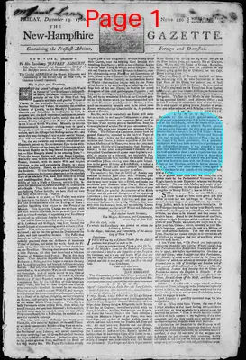 Page thumbnail for The New Hampshire Gazette