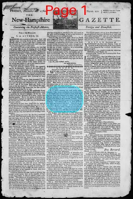 Page thumbnail for The New Hampshire Gazette