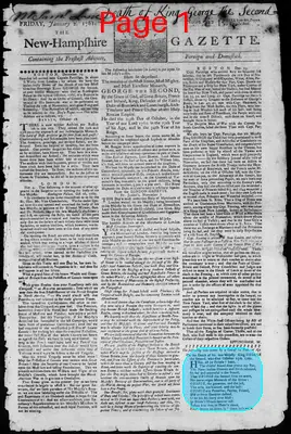 Page thumbnail for The New Hampshire Gazette
