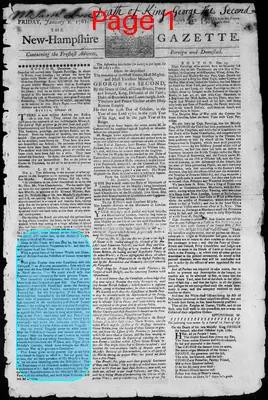Page thumbnail for The New Hampshire Gazette