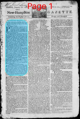 Page thumbnail for The New Hampshire Gazette