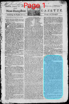 Page thumbnail for The New Hampshire Gazette