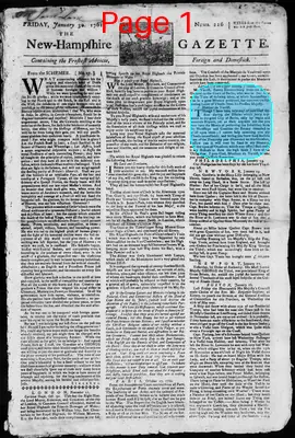 Page thumbnail for The New Hampshire Gazette