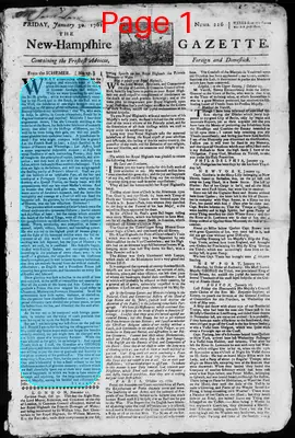Page thumbnail for The New Hampshire Gazette