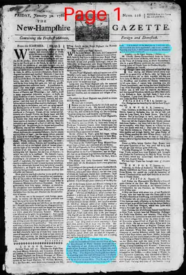 Page thumbnail for The New Hampshire Gazette