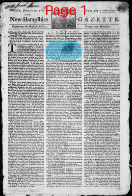 Page thumbnail for The New Hampshire Gazette