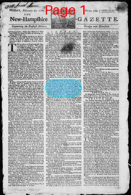 Page thumbnail for The New Hampshire Gazette