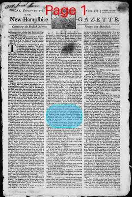 Page thumbnail for The New Hampshire Gazette