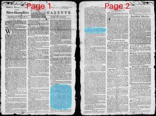 Page thumbnail for The New Hampshire Gazette