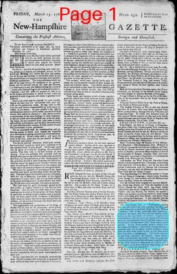 Page thumbnail for The New Hampshire Gazette